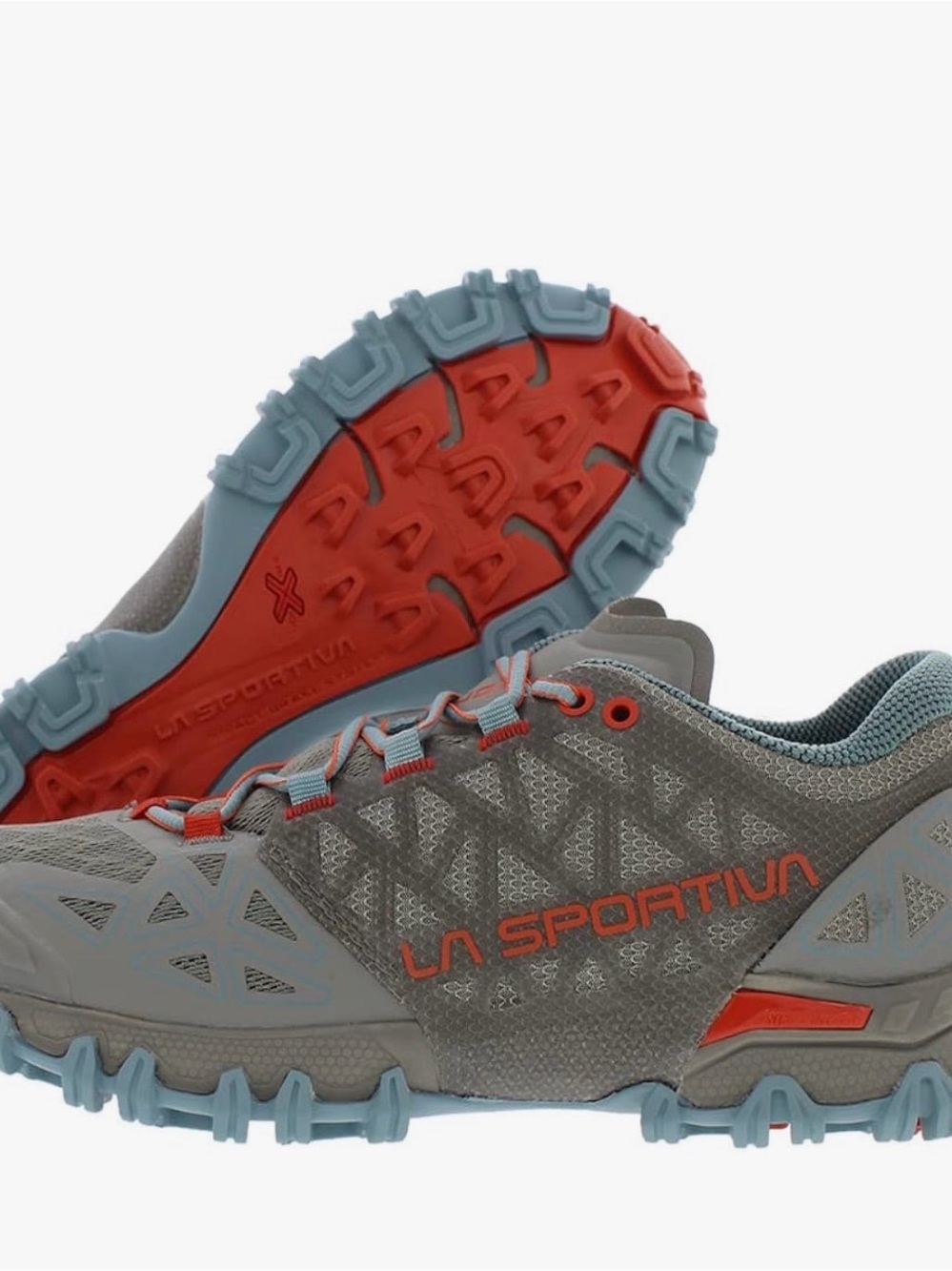 La Sportiva Women’s Gray & Coral Bushido IITrail Running Shoes